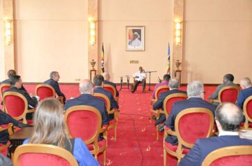 9-M7 meets a delegation from Italy lead by PM Nabajja