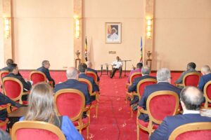 9-M7 meets a delegation from Italy lead by PM Nabajja
