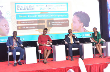 Cathy Adengo, the Stanbic Bank Head of Sustainability 2nd Left during the panel discusion.