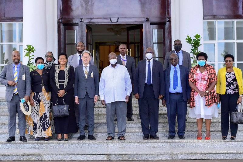 President Museveni met a team from AC-Planta, a Japanese company dealing in Skeepon Technology, led by their founding chairman Dr. Kim Yong Myong