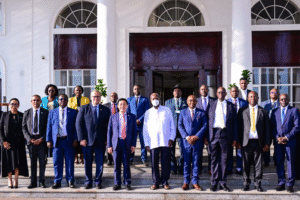 President Museveni with FAO DG