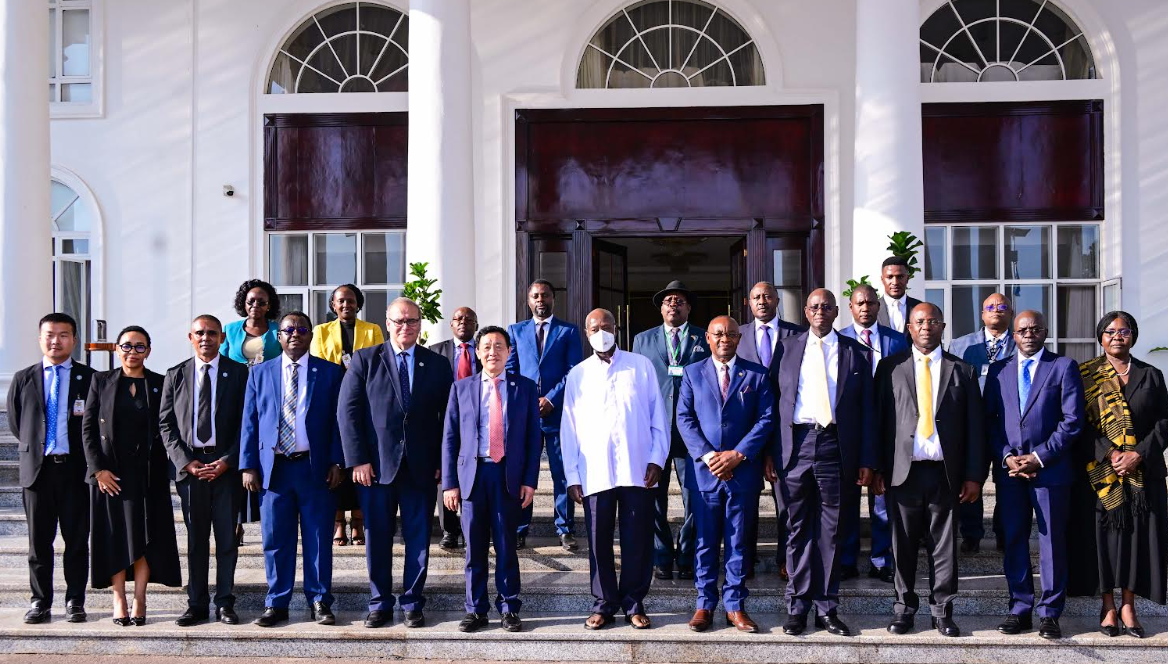 President Museveni with FAO DG