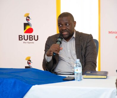 Zackey Kalega, Commissioner Internal Trade addresses media in Mbarara city