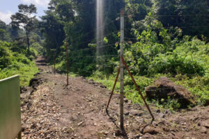 Electric fence around Murchison National Park Nwoya district Electric fence around Murchison National Park Nwoya district