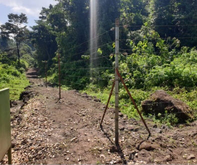 Electric fence around Murchison National Park Nwoya district