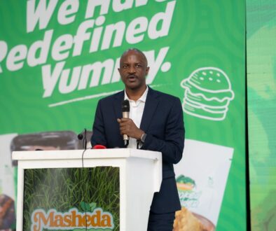 The Permanent Secretary and Secretary to the Treasury Mr. Ramathan Ggoobi launches Masheda Foods Factory, Buyaya Mityana Road