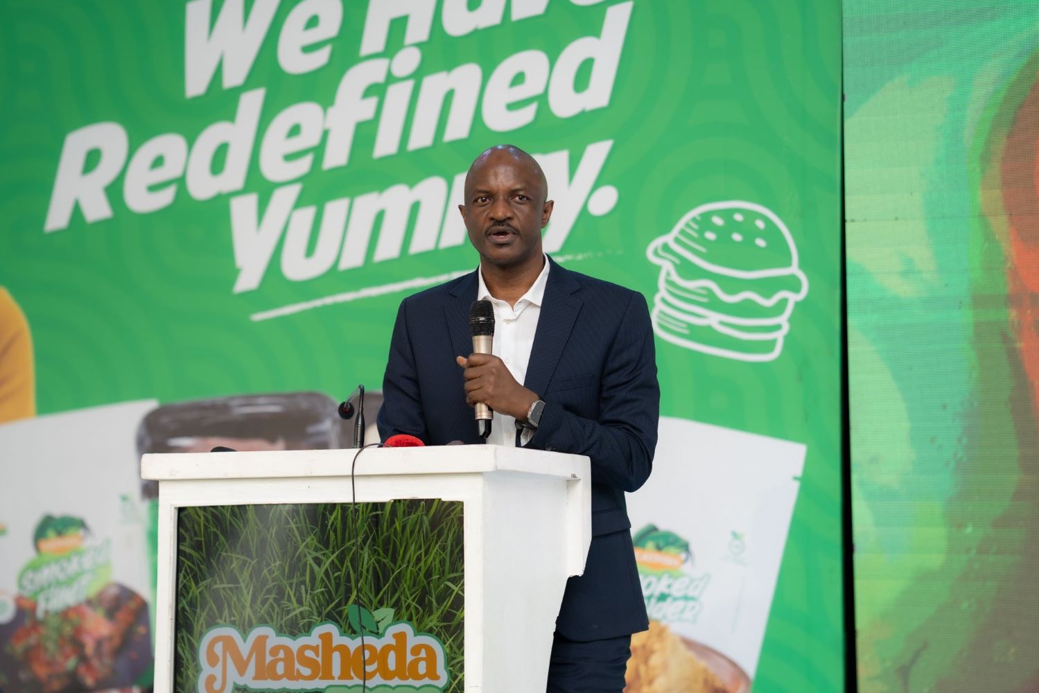 The Permanent Secretary and Secretary to the Treasury Mr. Ramathan Ggoobi launches Masheda Foods Factory, Buyaya Mityana Road