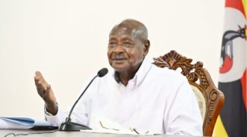 President Yoweri Museveni addressing the nation