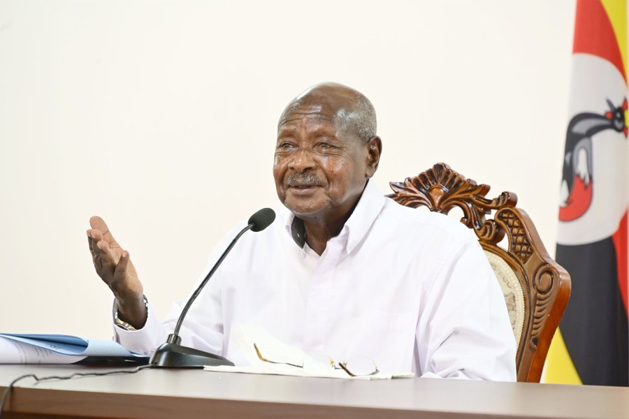 President Yoweri Museveni addressing the nation