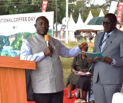 Minister Kyakulagila Bwino during the World coffee day celebration in Jinja.jpg NEW